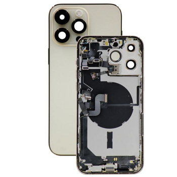 do iPhone 14 Pro Max obudowa ramka korpus tył złoty demontaż A- uzbrojony