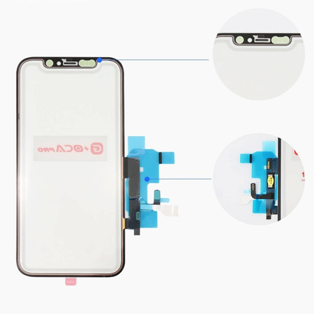 iPhone X szyba + oca G+OCA PRO