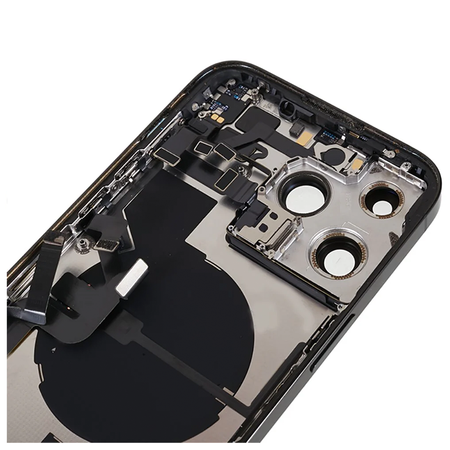 do iPhone 14 Pro Max obudowa ramka korpus tył czarny demontaż A- uzbrojony
