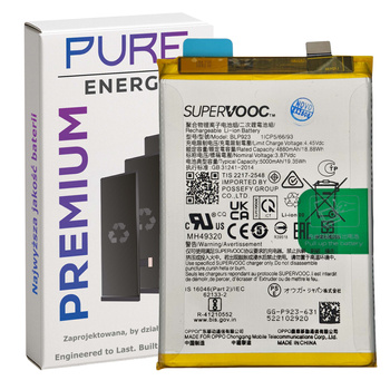 Bateria Pure Energy do Oppo A78 A77 A57 Realme C51 BLP923 5000mAh