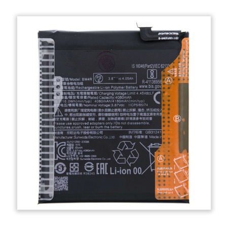 do Xiaomi Mi 10lite 5G Bateria Pure 4160mAh BM4R