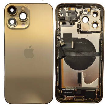 do iPhone 13 Pro Max obudowa ramka korpus tył złoty demontaż A- uzbrojony