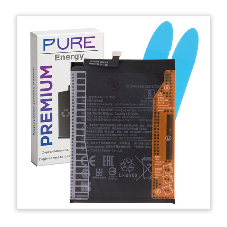 do Redmi Note 9S bateria BN55 4920mAh