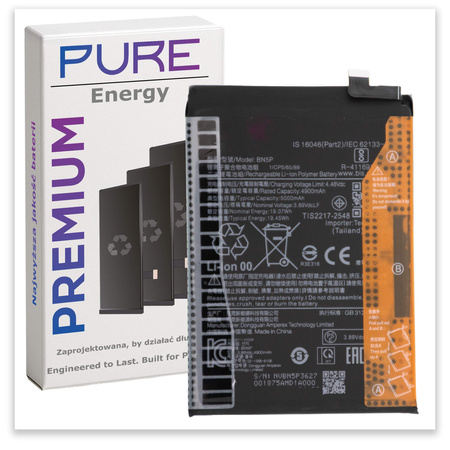 Bateria Pure Energy do Redmi Note 13 Pro 4G 5G bateria BN5P 5000mAh