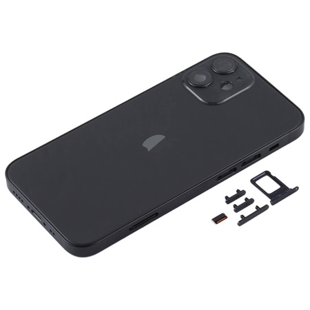 do iPhone 12 mini obudowa ramka korpus przyciski MagSafe tył czarny
