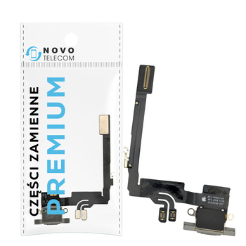 Złącze ładowania taśma dock port USB C do Apple iPhone 16 Pro białe OEM