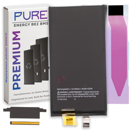 do iPhone 15 bateria Pure 3349 mAh bez BMS