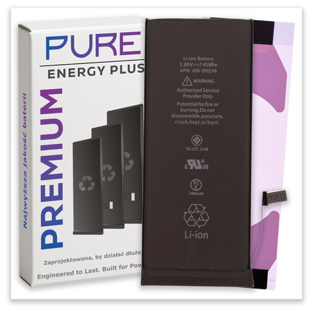 Bateria do iPhone 7 Świeża Większa PURE Energy Plus Akumulator 2300 mAh