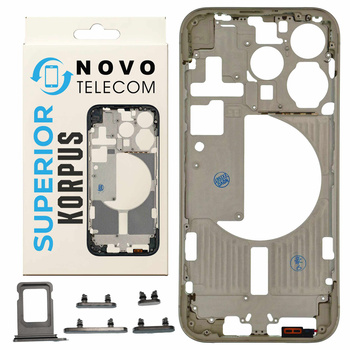 Korpus ramka obudowa do iPhone 15 Pro przyciski tacka SIM biały