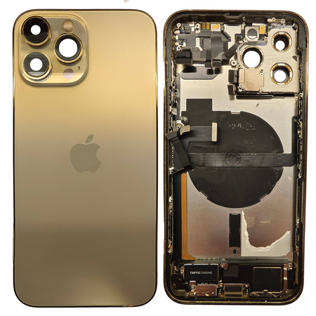 do iPhone 13 Pro Max obudowa ramka korpus tył złoty demontaż A- uzbrojony
