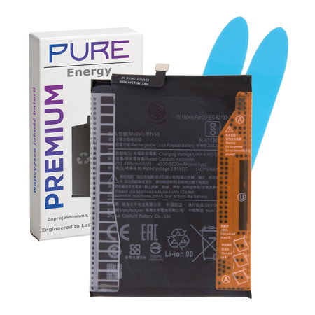 do Redmi Note 9S bateria BN55 4920mAh