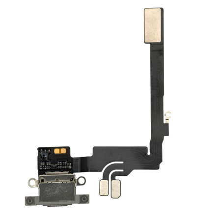 Złącze ładowania taśma dock port USB C do Apple iPhone 16 Pro białe OEM