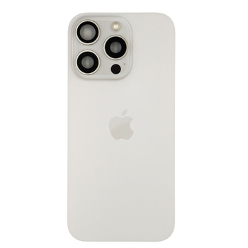 do iPhone 16 Pro Max klapka baterii plecki panel szkło tył biały demont (grA)