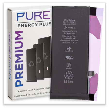 Bateria do iPhone 8 Świeża Większa PURE Energy Plus Akumulator 2300mAh