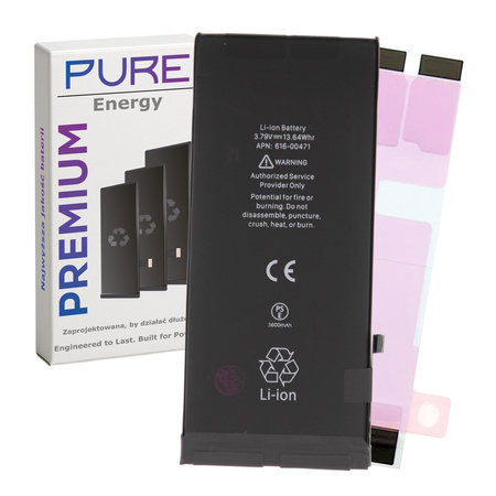 do iPhone XR bateria powiększona Pure 3550 mAh