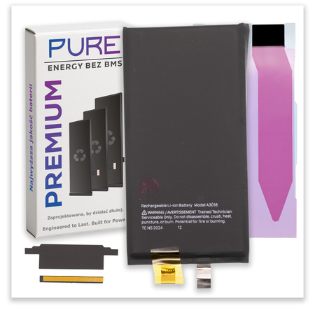 do iPhone 15 bateria Pure 3349 mAh bez BMS