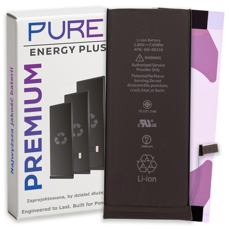 Bateria do iPhone 7 Świeża Większa PURE Energy Plus Akumulator 2300 mAh