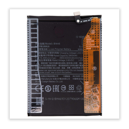 do Xiaomi Redmi Note 8T Bateria BN46 3900mAh