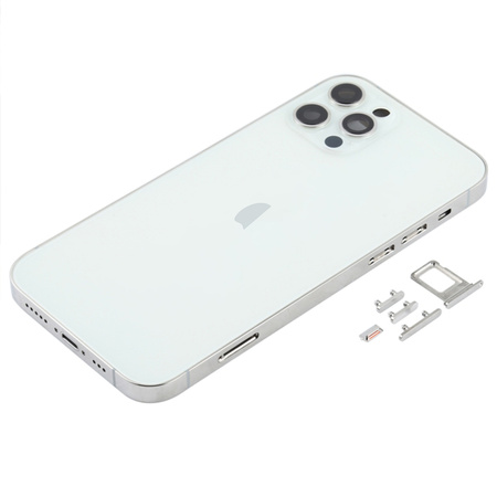 do iPhone 12 Pro obudowa ramka korpus przyciski MagSafe tył srebrny
