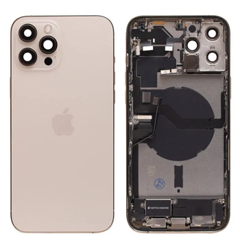 do iPhone 12 Pro Max obudowa ramka korpus tył złoty demontaż A- uzbrojony