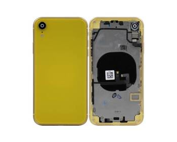 do iPhone XR obudowa ramka korpus przyciski tył żółty