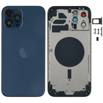 do iPhone 12 Pro Max obudowa ramka korpus przyciski MagSafe tył niebieski