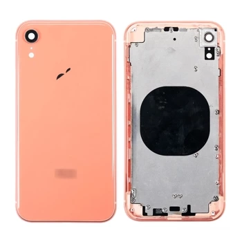 do iPhone XR obudowa ramka korpus przyciski tył pomarańczowy koral