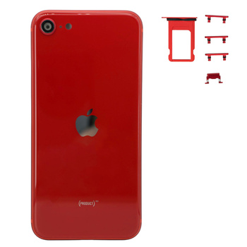 do iPhone SE 2022 obudowa ramka korpus przyciski tył czerwony