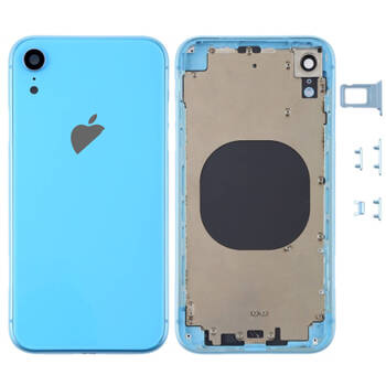 do iPhone XR obudowa ramka korpus przyciski tył niebieski